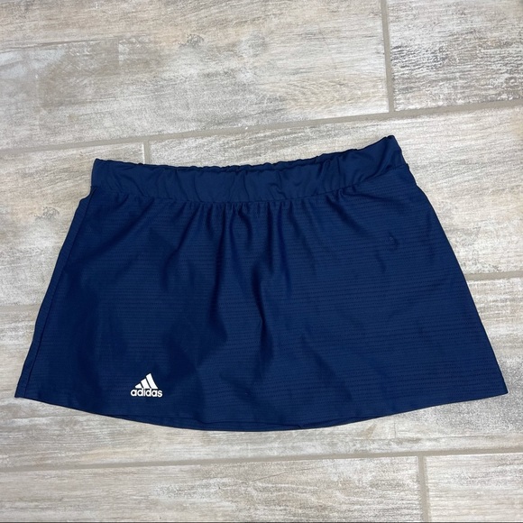 ADIDAS Tennis Skort Navy Blue Climalite Size L - Picture 2 of 6